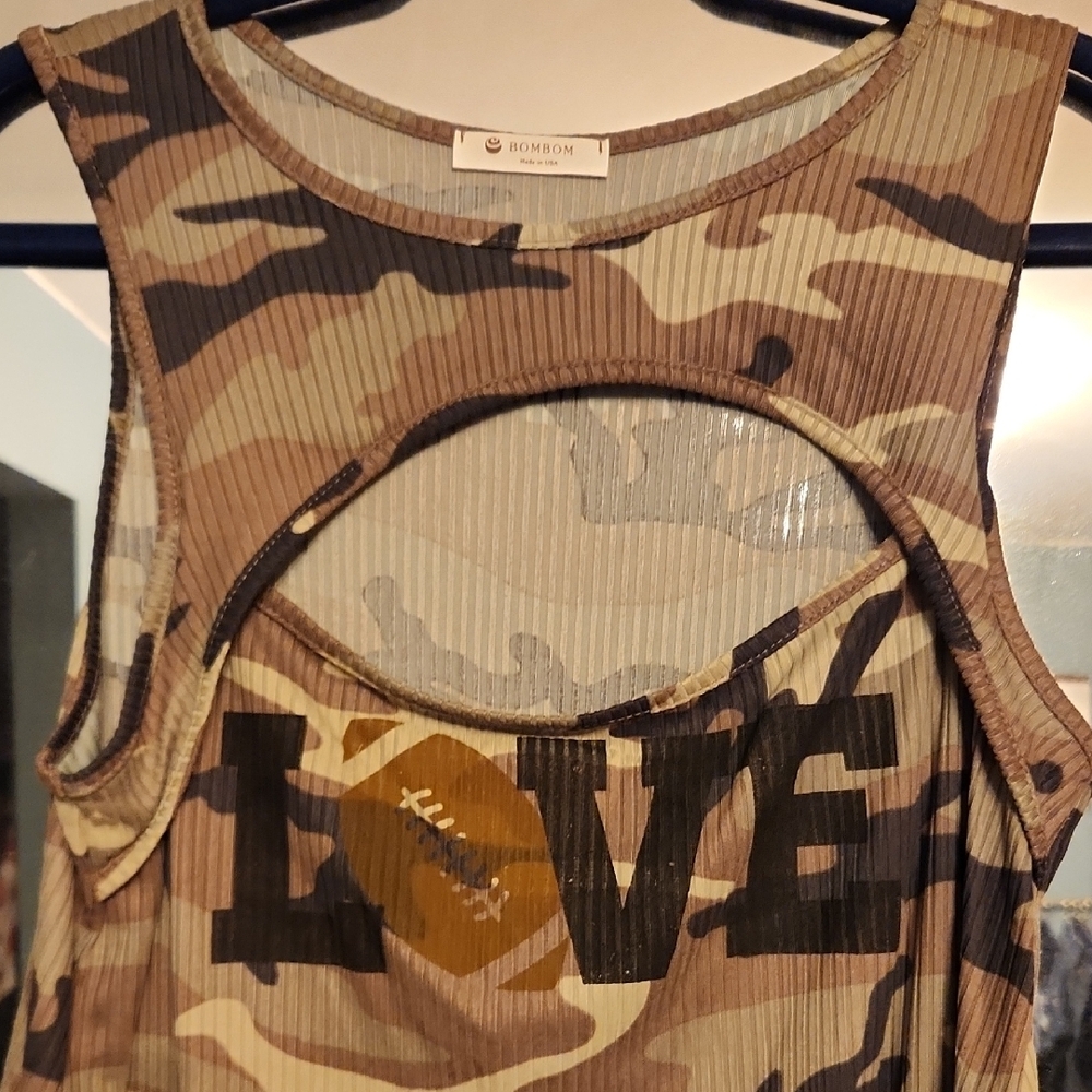 Camouflage Tank Top - Brown